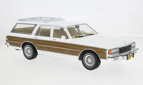Chevrolet Caprice Estate Wagon 1985 Wit/Decor. - 1:18